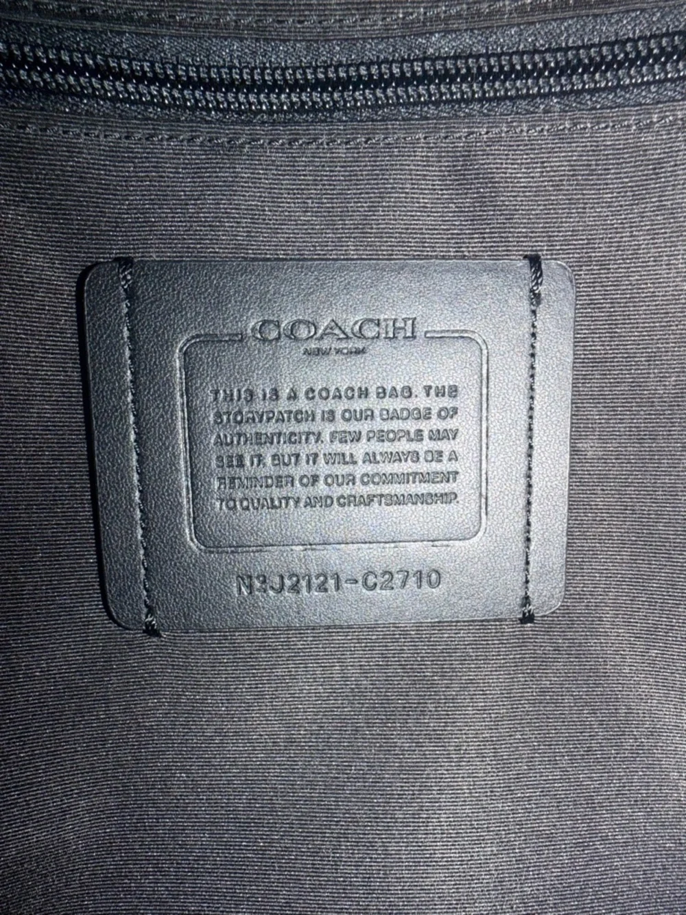 Coach Track Backpack Black leather gunmetal closures - Picture 12 of 16